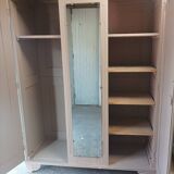Pretty period Art Deco 3-door wardrobe