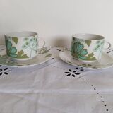 2 Porcelain coffee/tea cups, Villeroy and Boch, Scarlett model