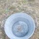 Old zinc basin