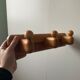Vintage solid wood coat rack