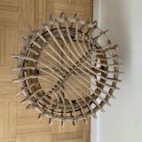 Vintage rattan stool