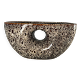 Brown ceramic vase