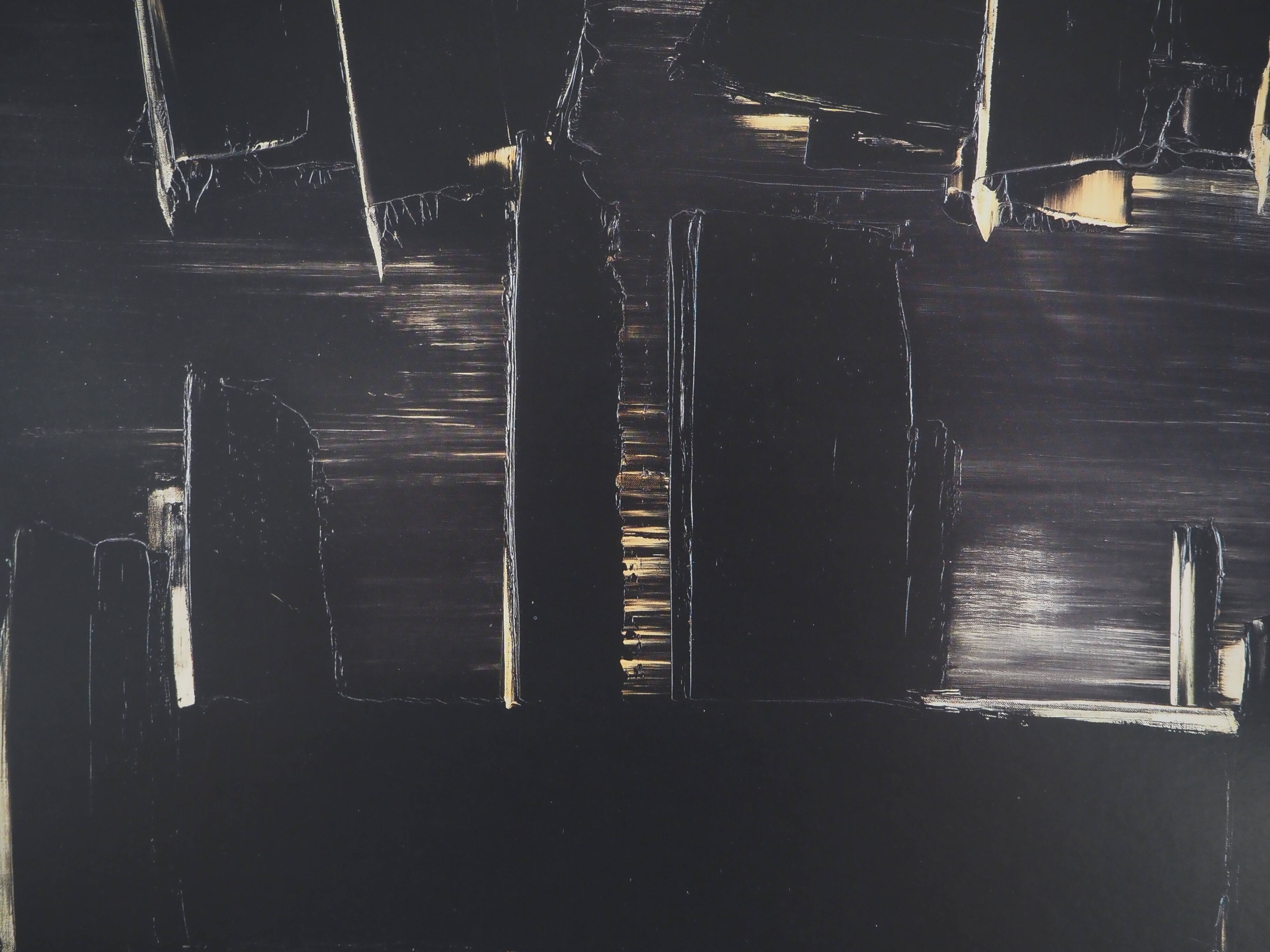 Pierre SOULAGES: Painting August 27, 1958 - Original signed poster