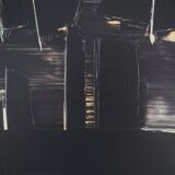 Pierre SOULAGES: Painting August 27, 1958 - Original signed poster
