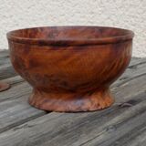 Wooden footed bowl