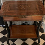 Napoleon 3 marquetry and bronze side table