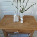 Coffee table made from a vintage solid oak table