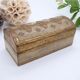 Florentine wooden stamp box, vintage Italy
