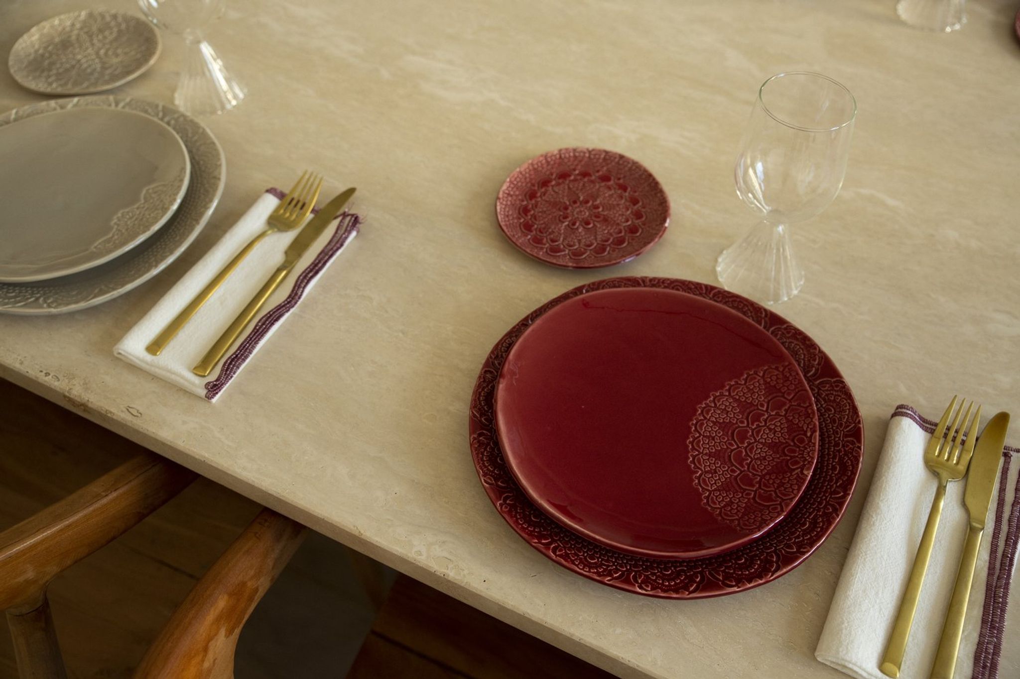 Blanca siena M - set de 4 assiettes