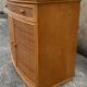 Vintage low sideboard, Exodia, bamboo and rattan, 80s