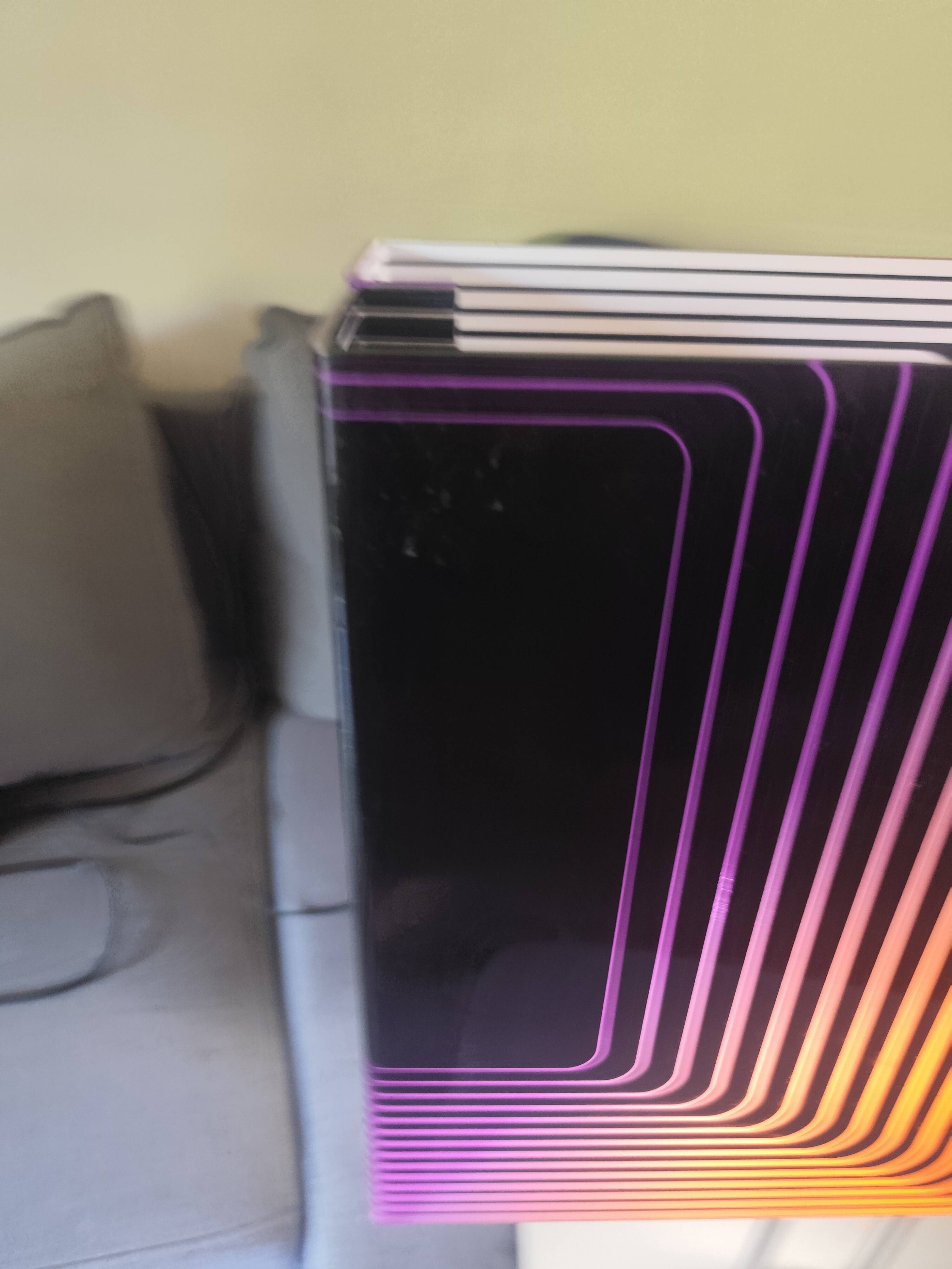 Lamp op art kinetic movement Vasarely Cruz Diez plexiglass and metal