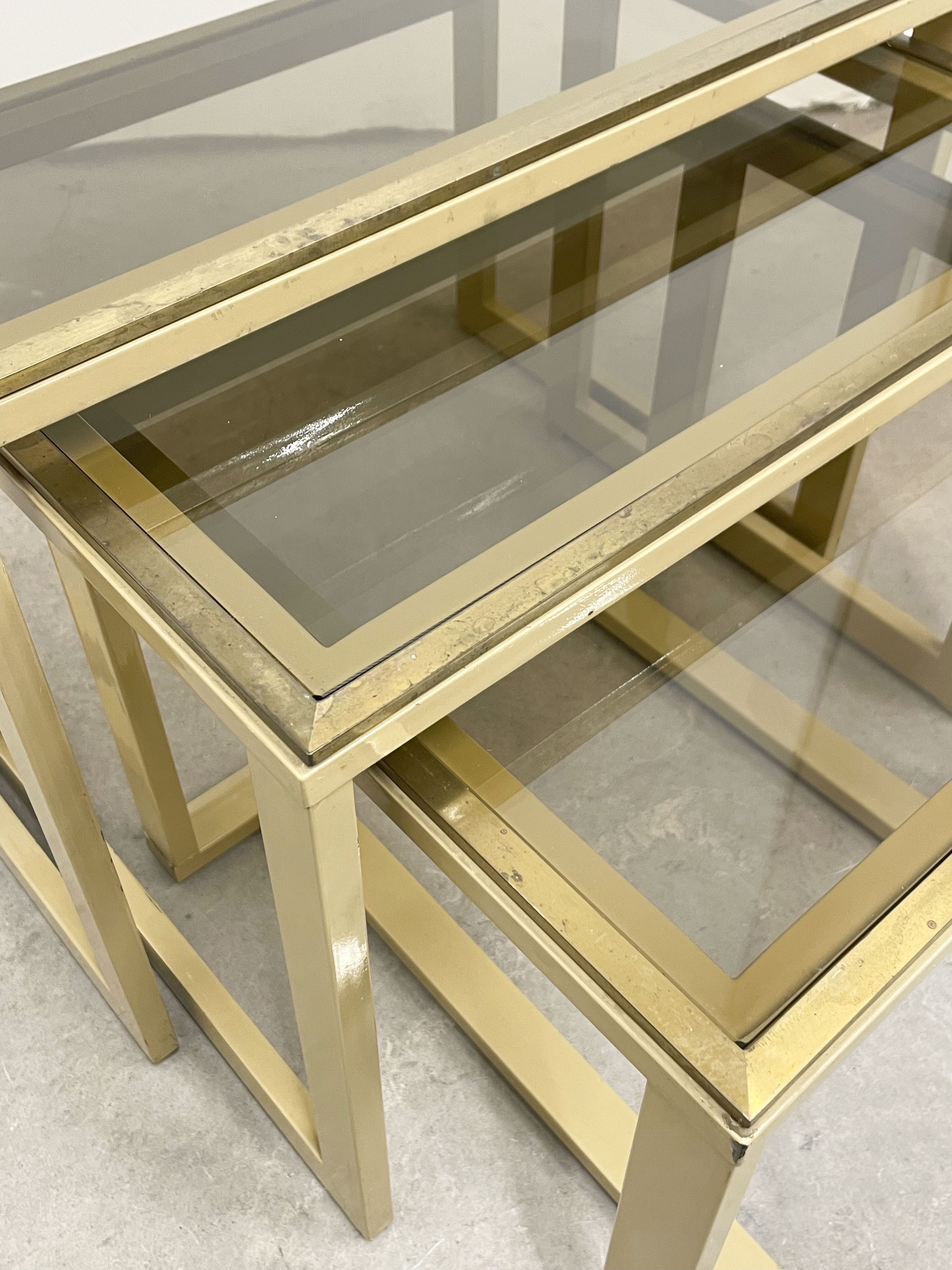 Trio de tables gigognes
