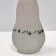Handmade Scavo Glass Bottle / Vase by Luigi Mellara, Italy