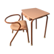 School set MCA 300 armchair and MCA 322 desk by Jacques Hitier, 1950's