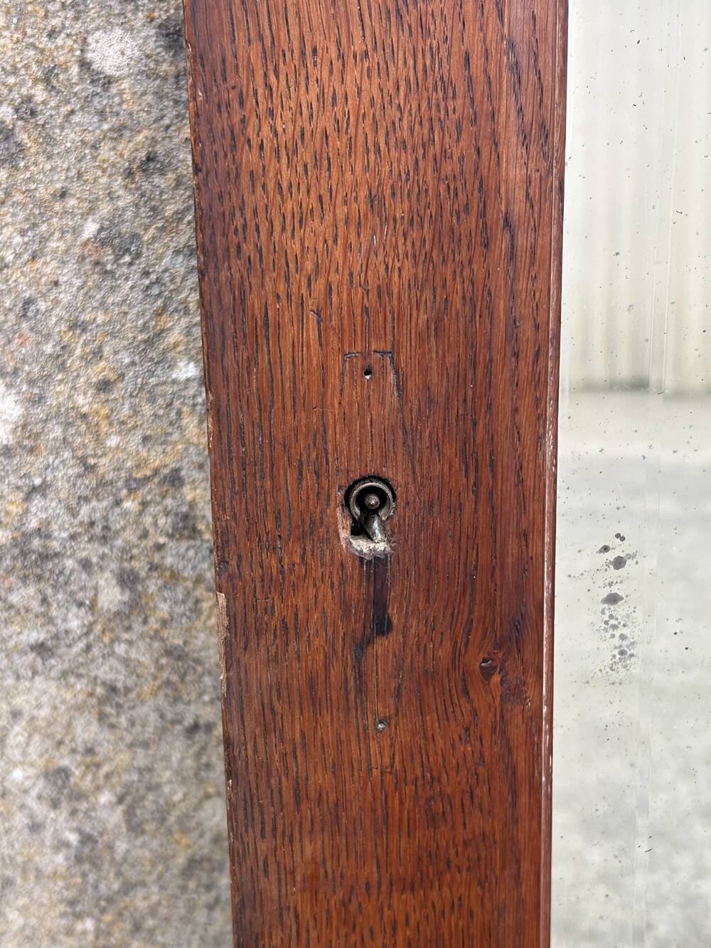 Large vintage wardrobe door mirror, 1930s.