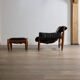 Sheriff Lounge Chair with ottoman by Sergio Rodrigues for Isa Bergamo 1960s