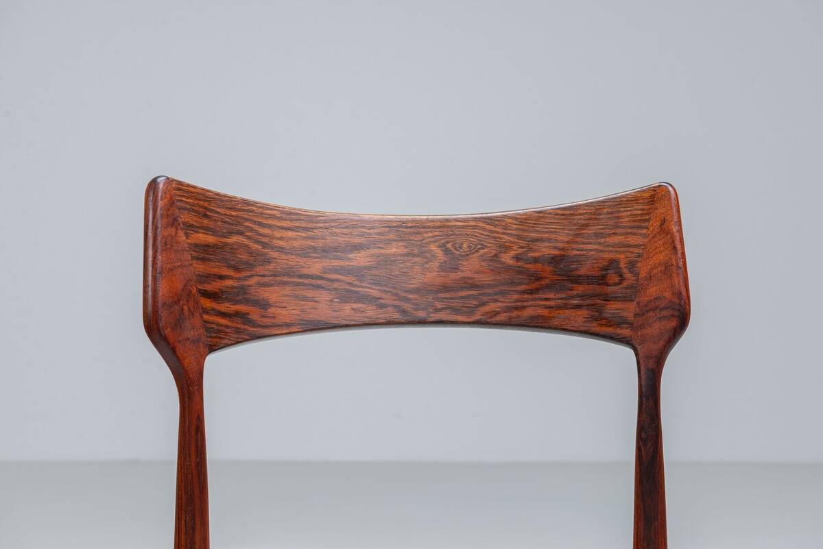 Bernhard Pedersen large set of dining chairs Christian Linnebergs Denmark 1960