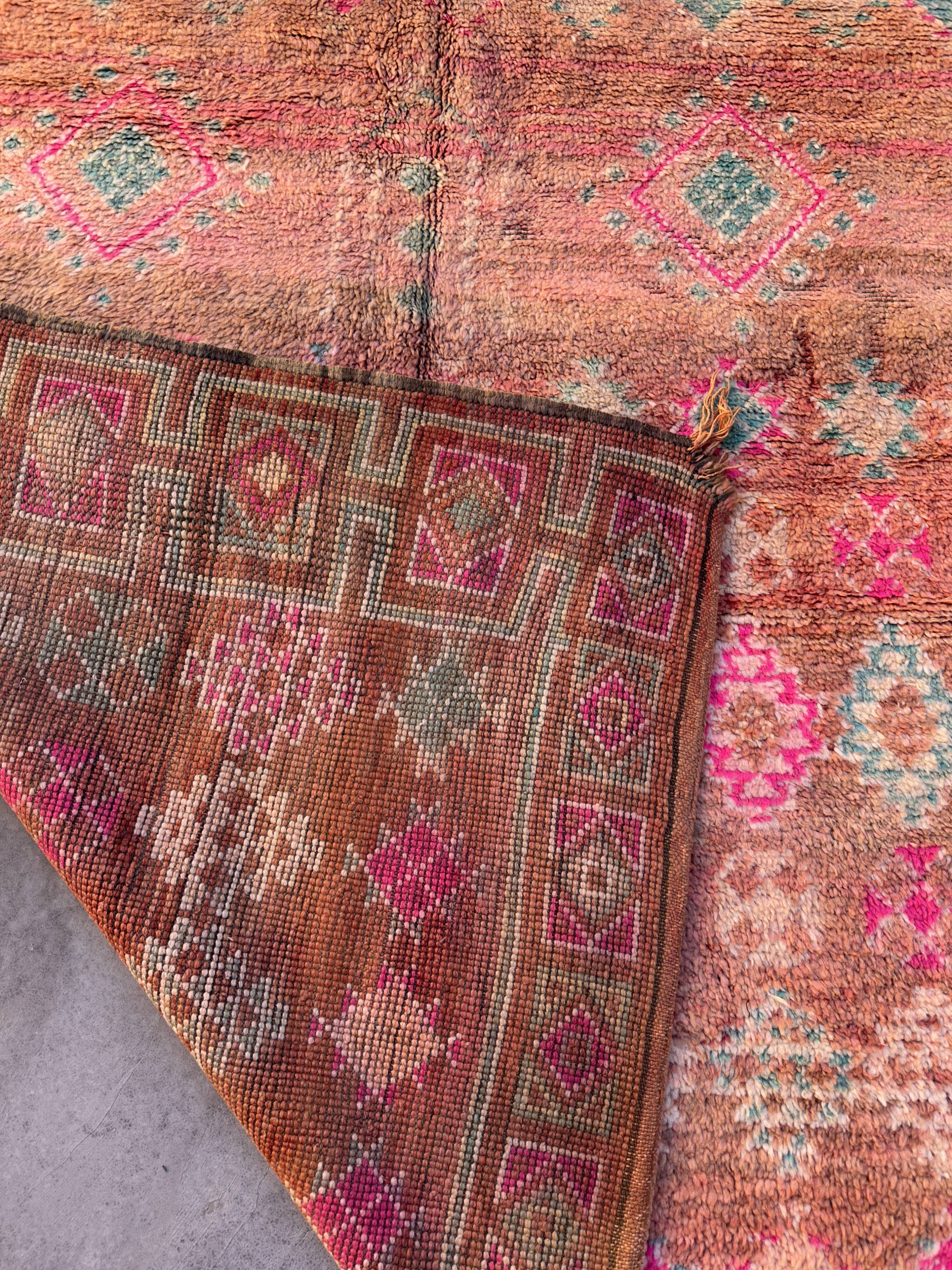 Tapis Marocain Boujad coloré - 328 x 191 cm