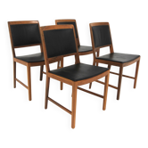 Set de 4 chaises "Facett 4-132", Bertil Fridhagen, Bodafors, Suède, 1970