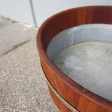 Mid-century Scandinavian solid teak planter