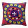 Housse de coussin brodée vintage 48x53 cm