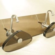 Brown smoked glass coat hook from the 1970s.