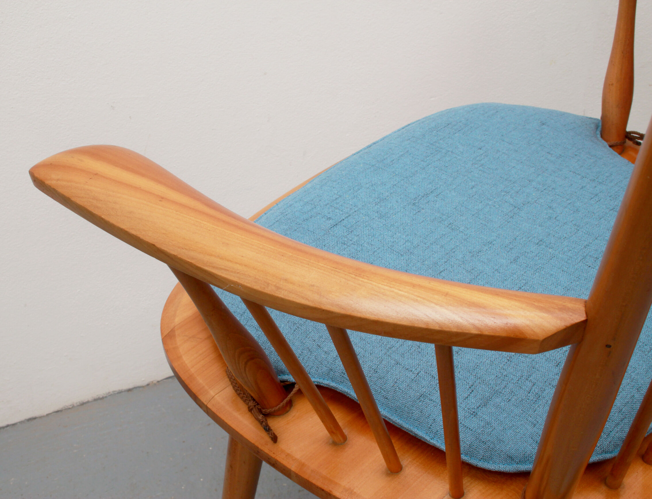 1950s armchair cherrywood, Albert Haberer