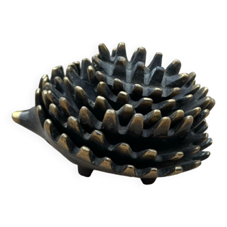 Bronze Hedgehog nesting ashtrays attributed to Walter Bosse