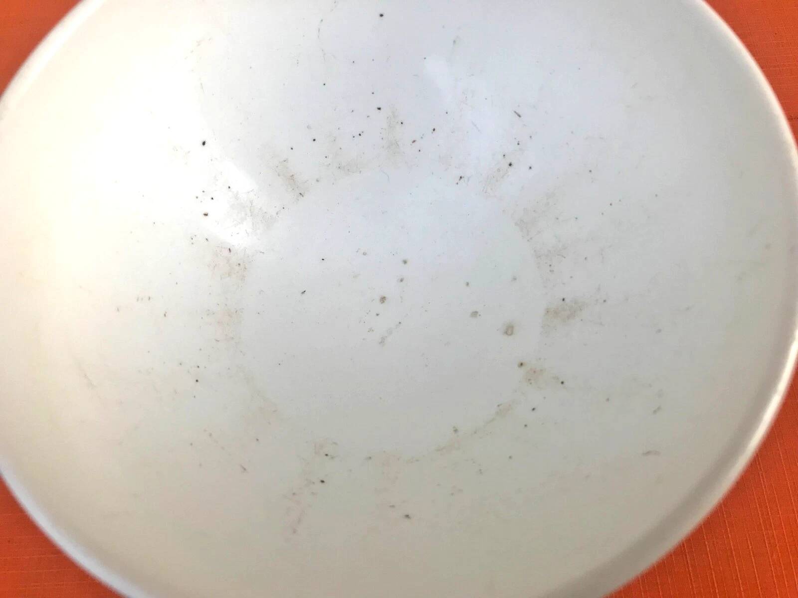 Antique ceramic bowl on a pedestal, faceted model