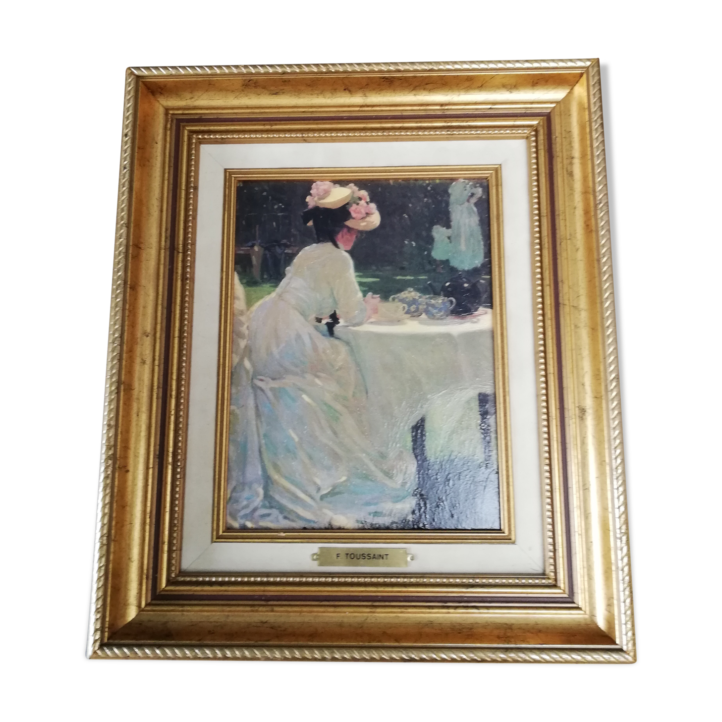 Painting on canvas F. Toussaint