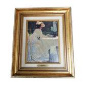 Tableau peinture sur toile F. Toussaint