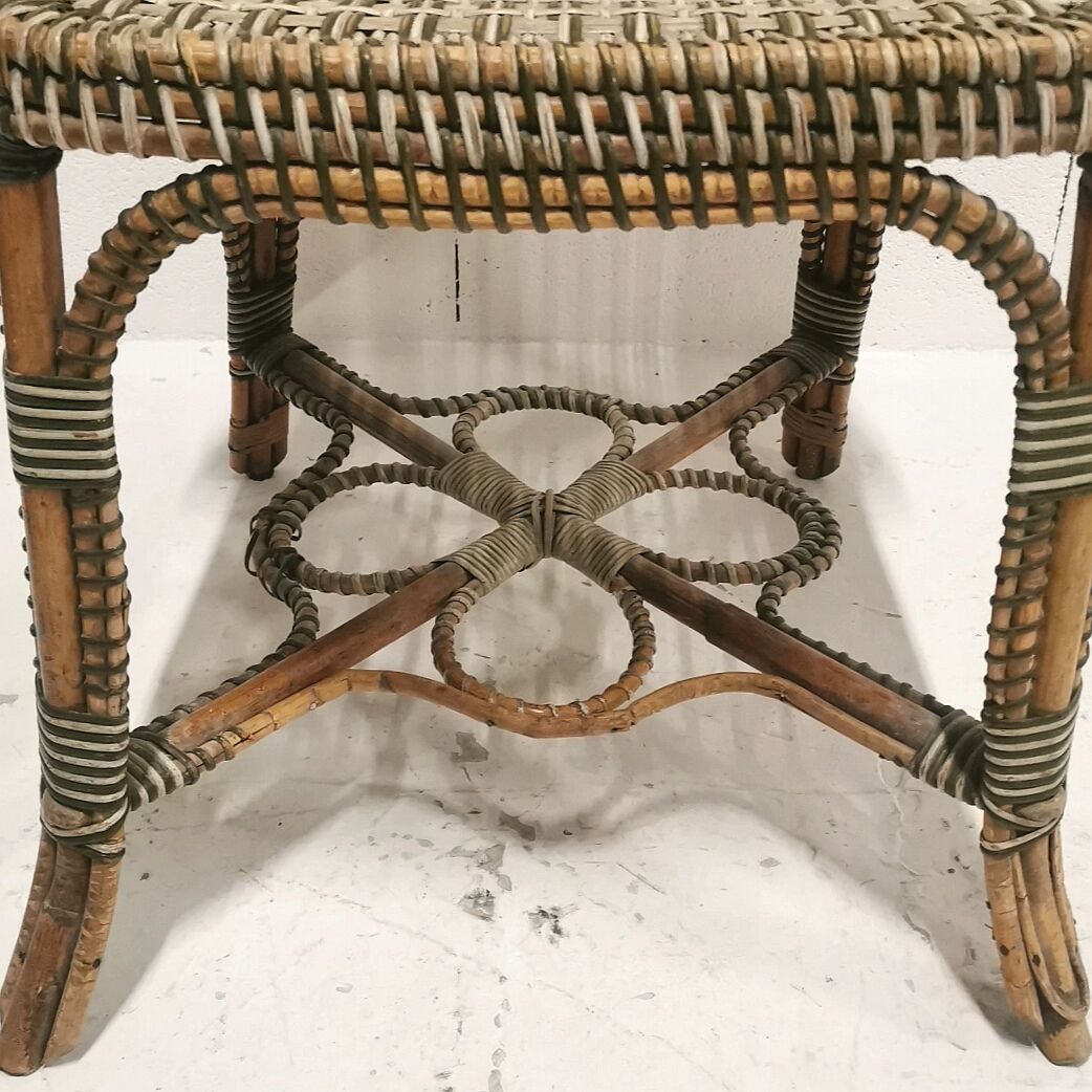 Perret and Vibert rattan chair, late 19th century