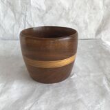 Vintage teak and birch bowl