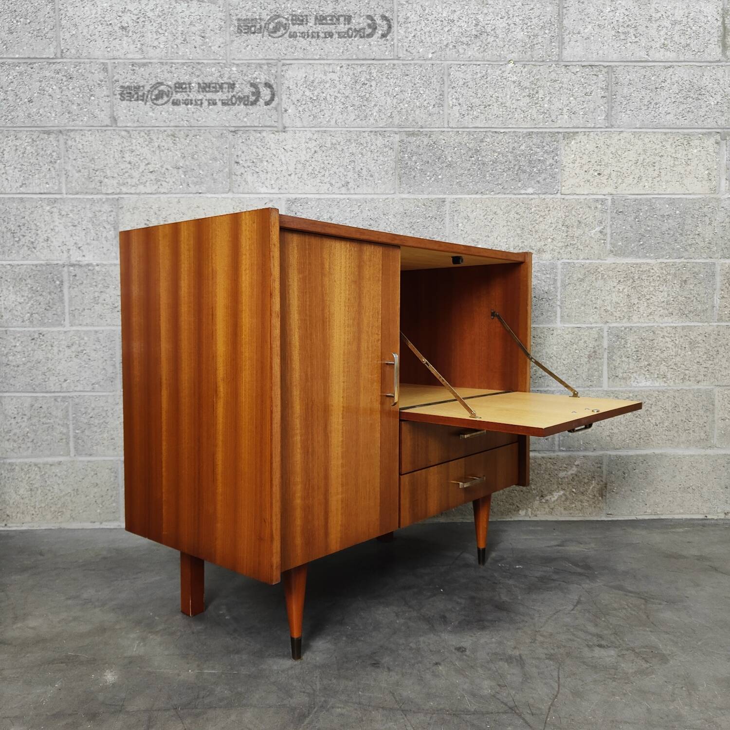 French Scandinavian style sideboard 1970