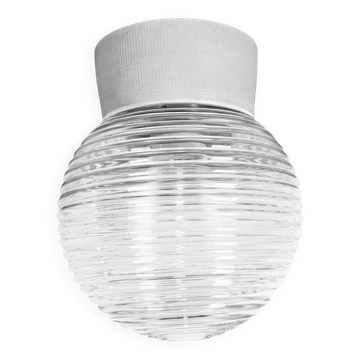 Vintage White Porcelain Ceiling Light, 1970s