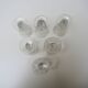 6 Antique Caton Style Crystal Stemmed Glasses H11 cm