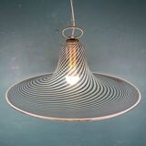 Vintage tourbillon pendant lamp, Murano, Italy, 1970s.