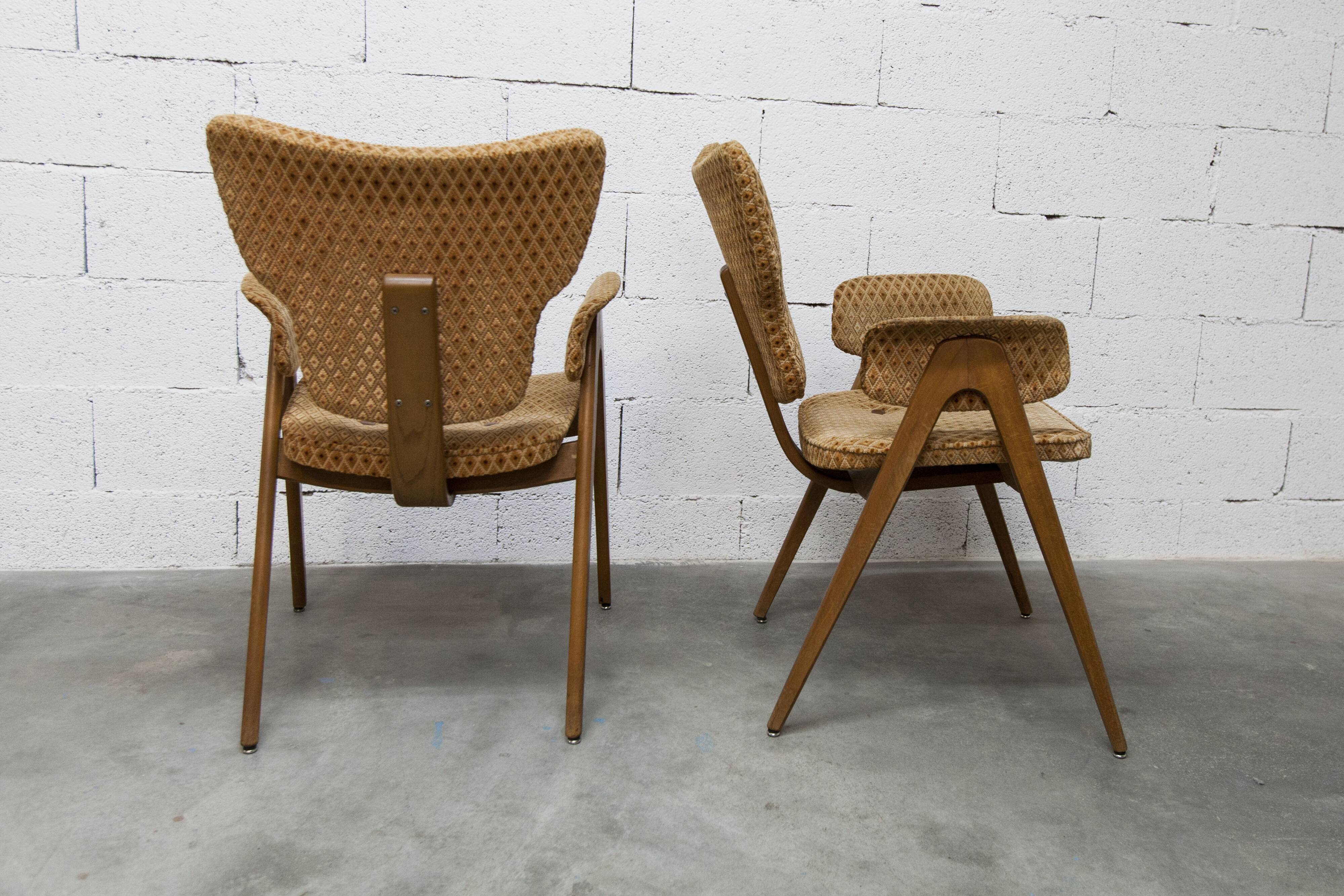 Pair of Lounge chairs by Roger Landault, ABC edition, 1950.