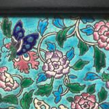 Longwy 19th-century enamels sellette