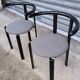 Paire de chaises moderniste 1980