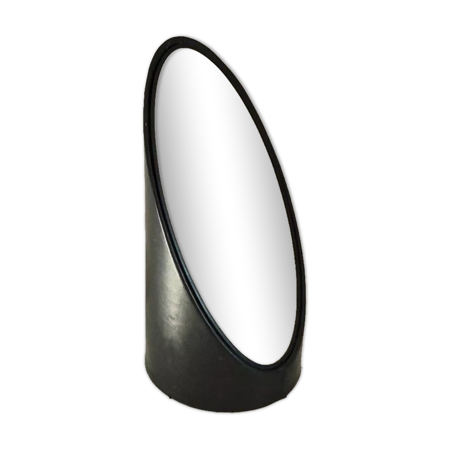 Lipstick leather table mirror