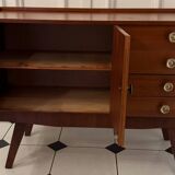 Vintage sideboard with compass feet