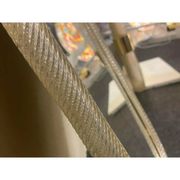 Venetian Style Murano Glass Mirror with Twisted Torciglione Frame