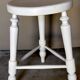 Painted solid turned wooden tripod