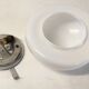 Plafonnier par Choisylux globe opaline années 60 70