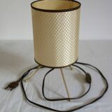 1950s brass tripod table lamp