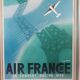 Affiche publicitaire AIR France 1977