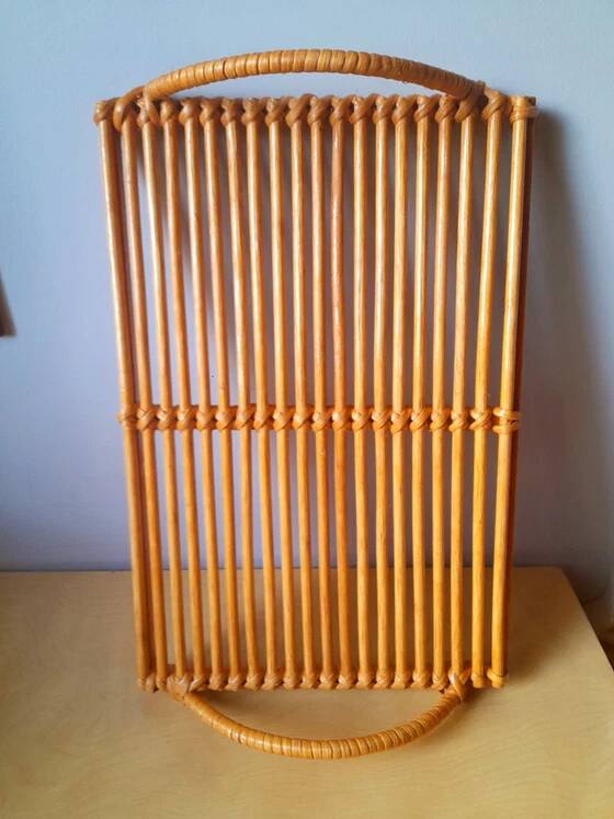 Vintage Rattan Tray