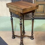 1950s walnut chess table