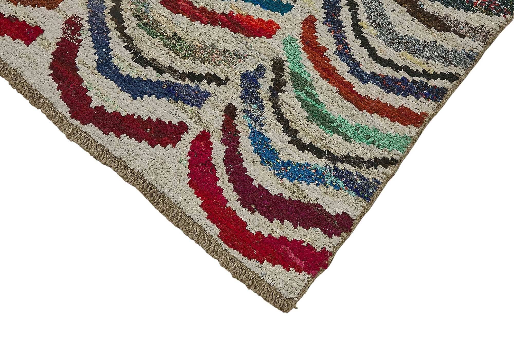 Handwoven Turkish Recycled Boho Rug 200 cm x 294 cm